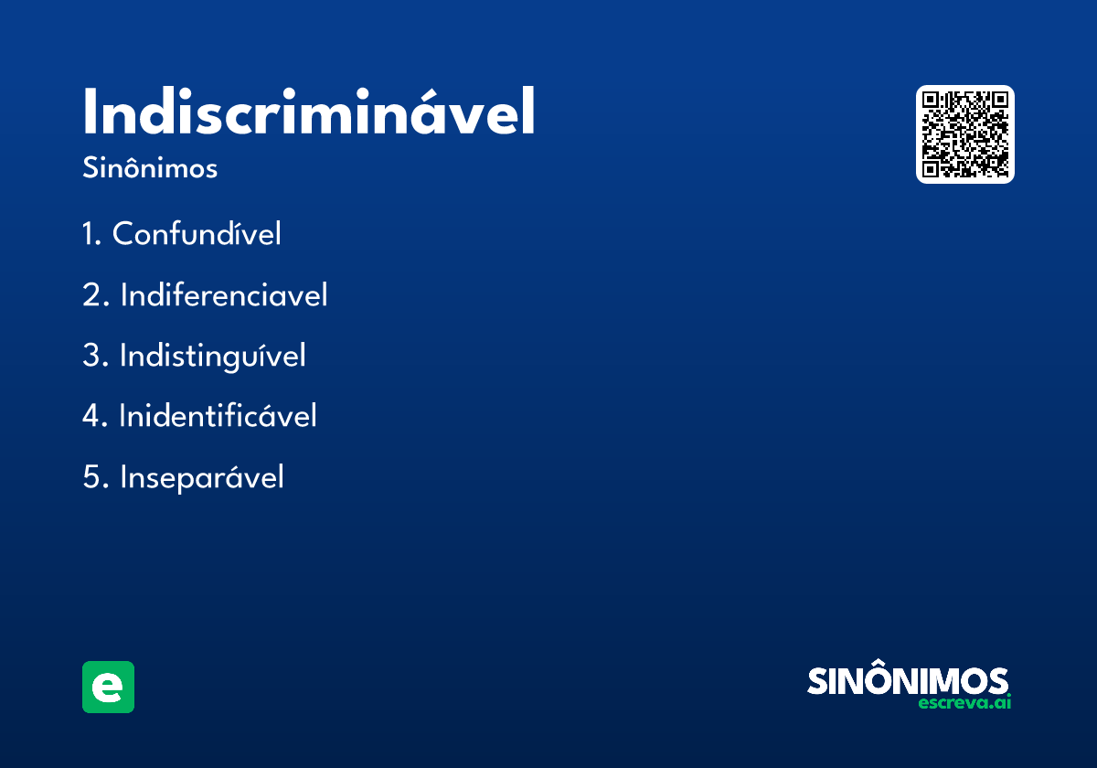 indiscriminável