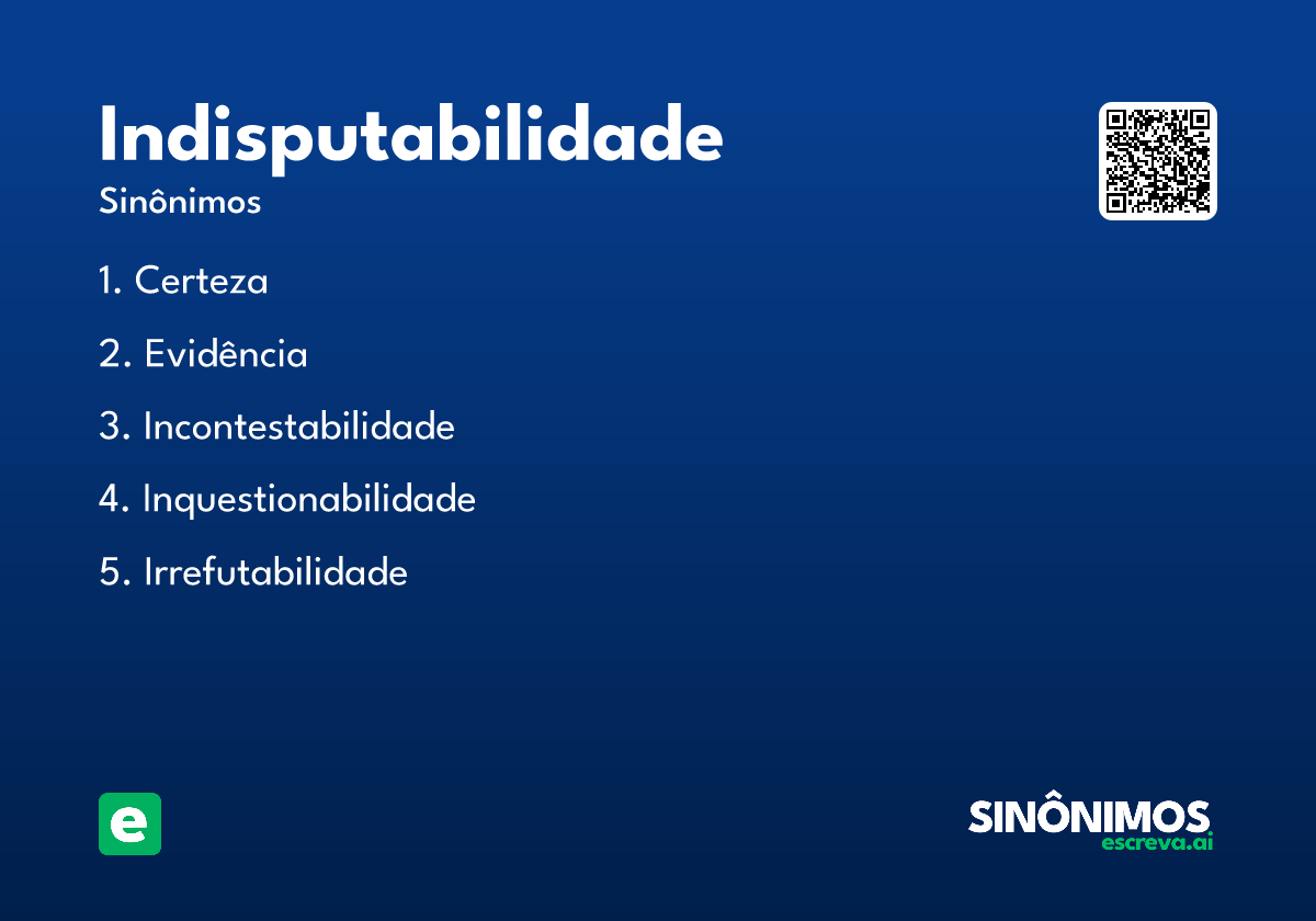 indisputabilidade