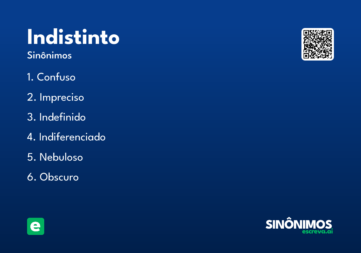 indistinto
