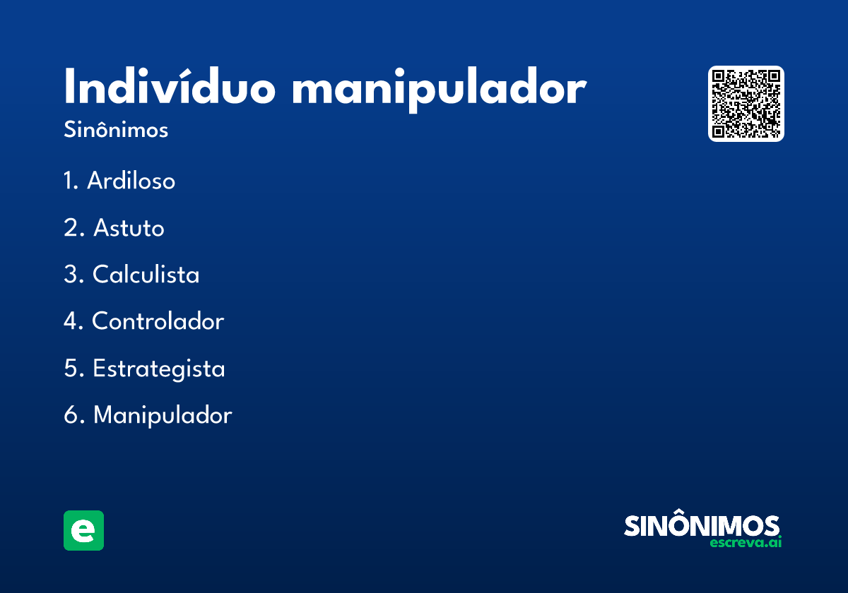 indivíduo manipulador