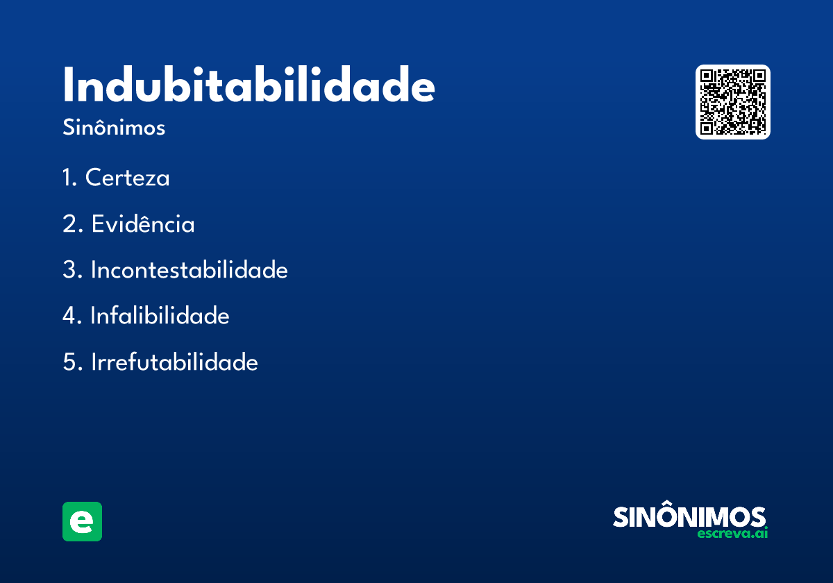 indubitabilidade