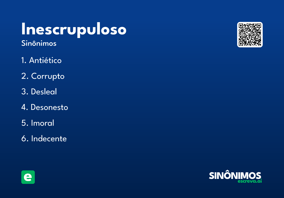 inescrupuloso