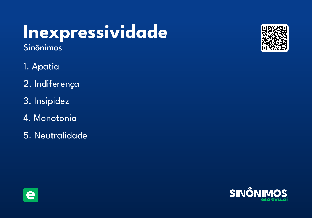 inexpressividade