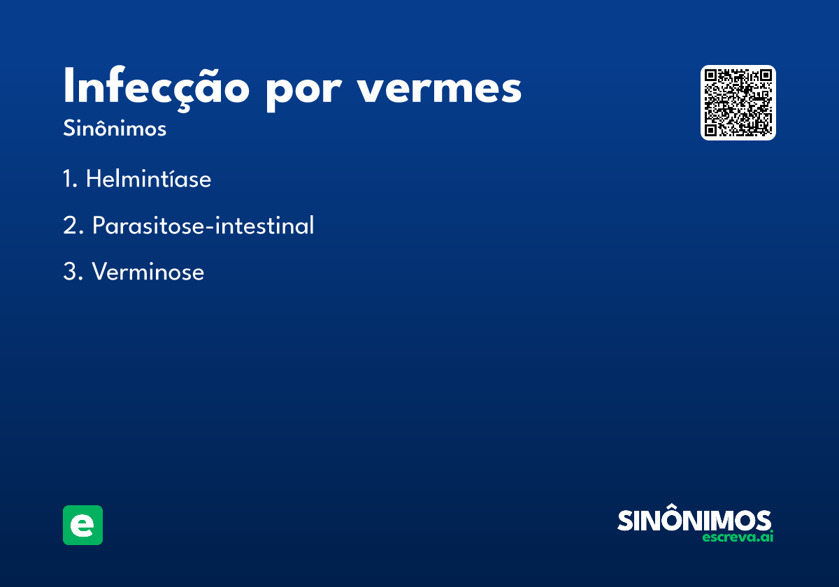 infecção por vermes