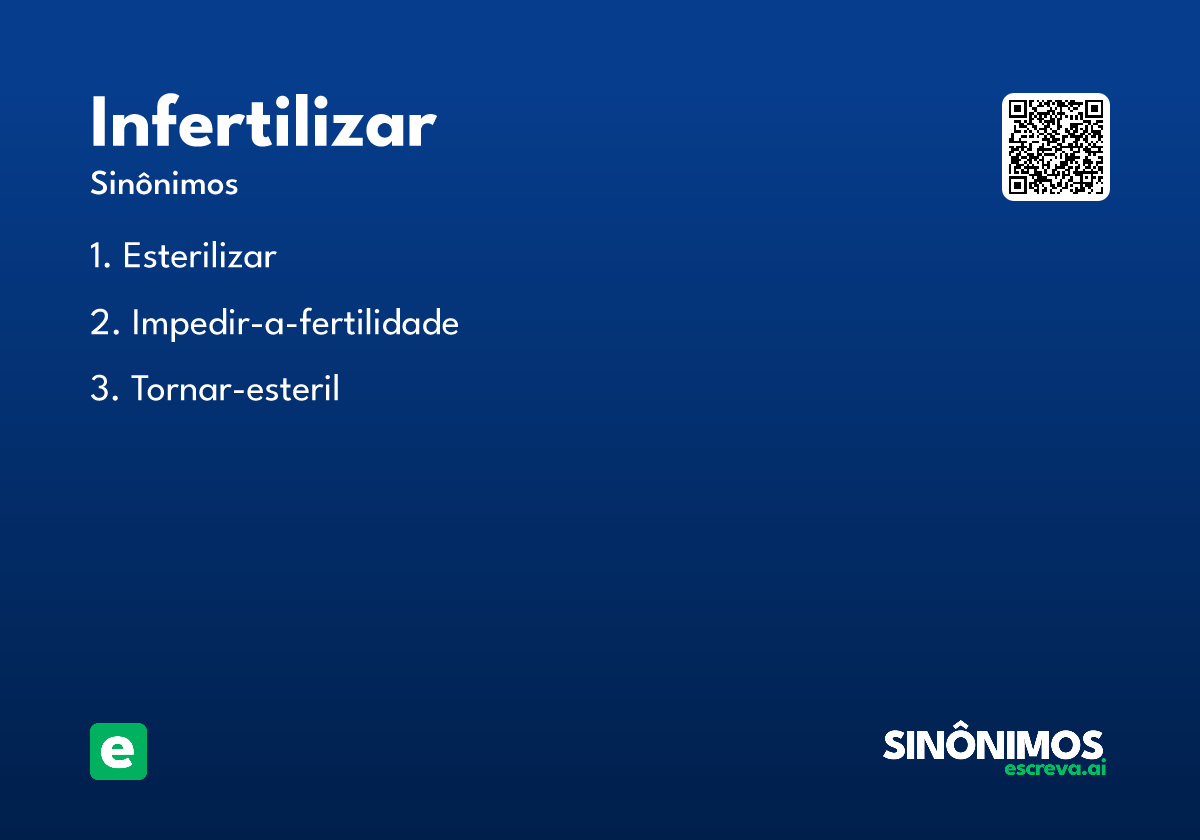 infertilizar