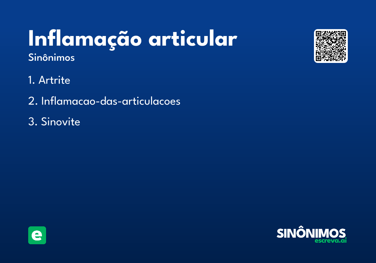 inflamação articular