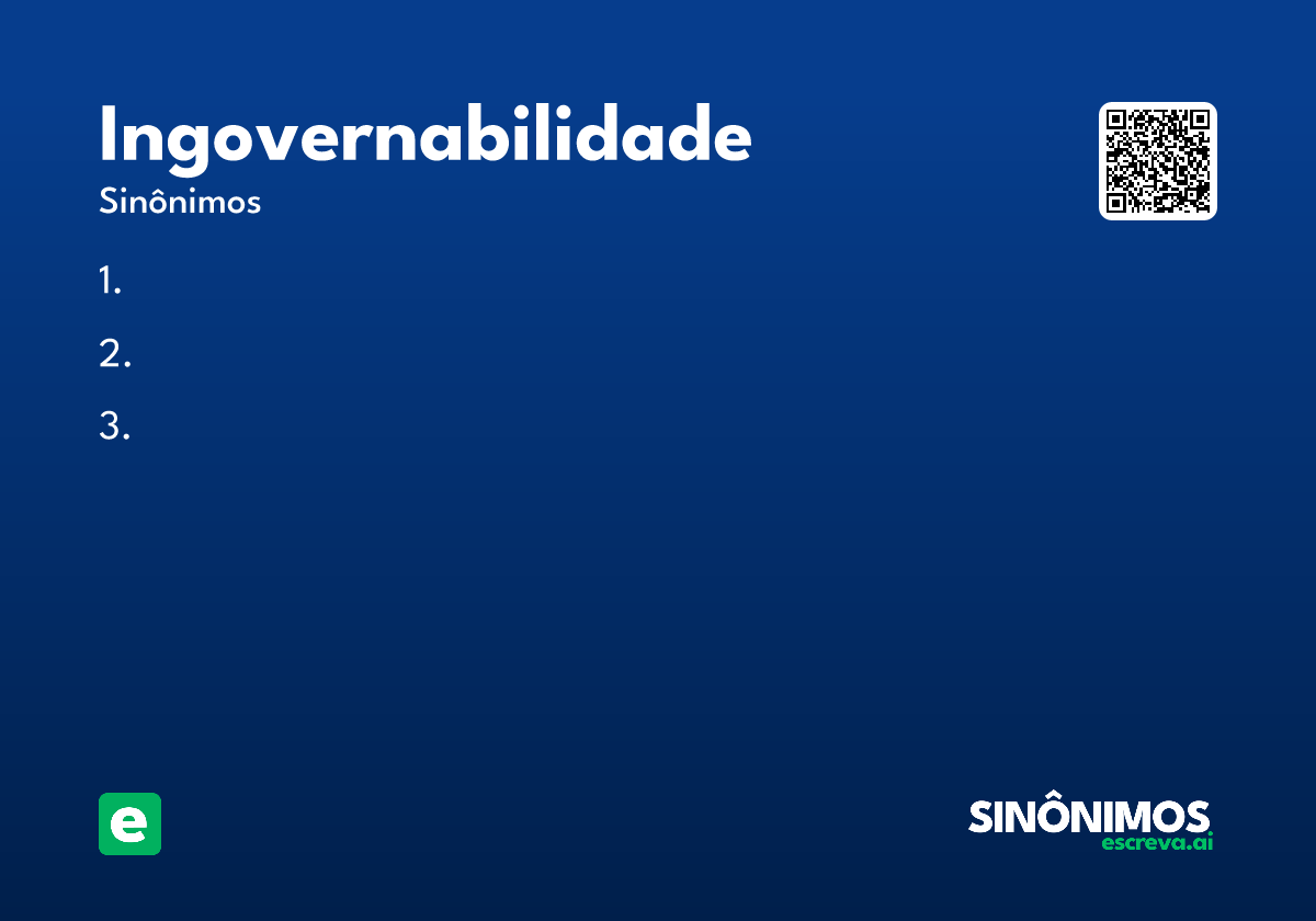 ingovernabilidade