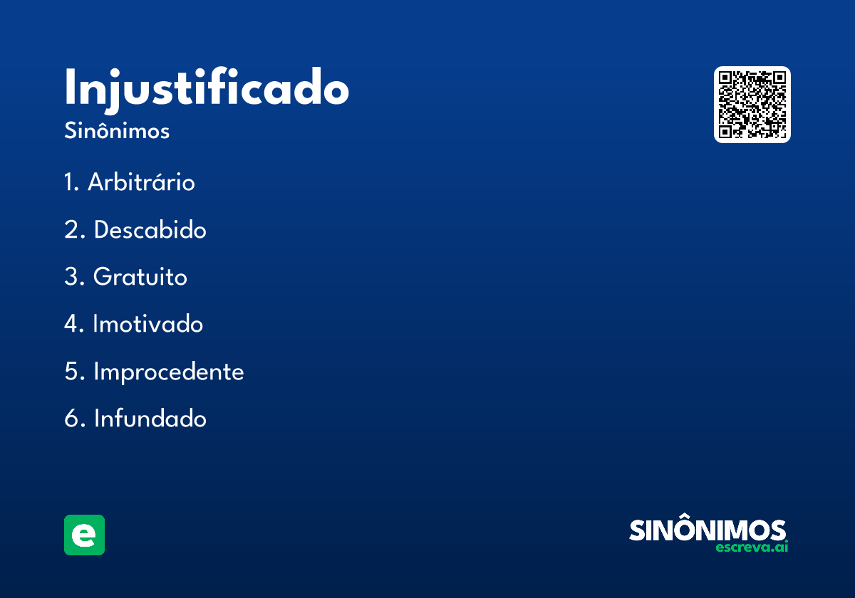 injustificado