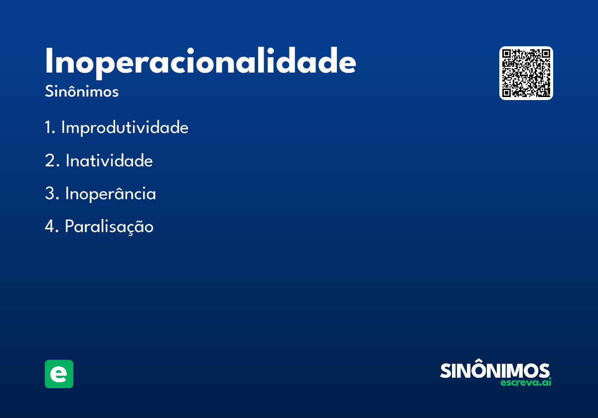 inoperacionalidade