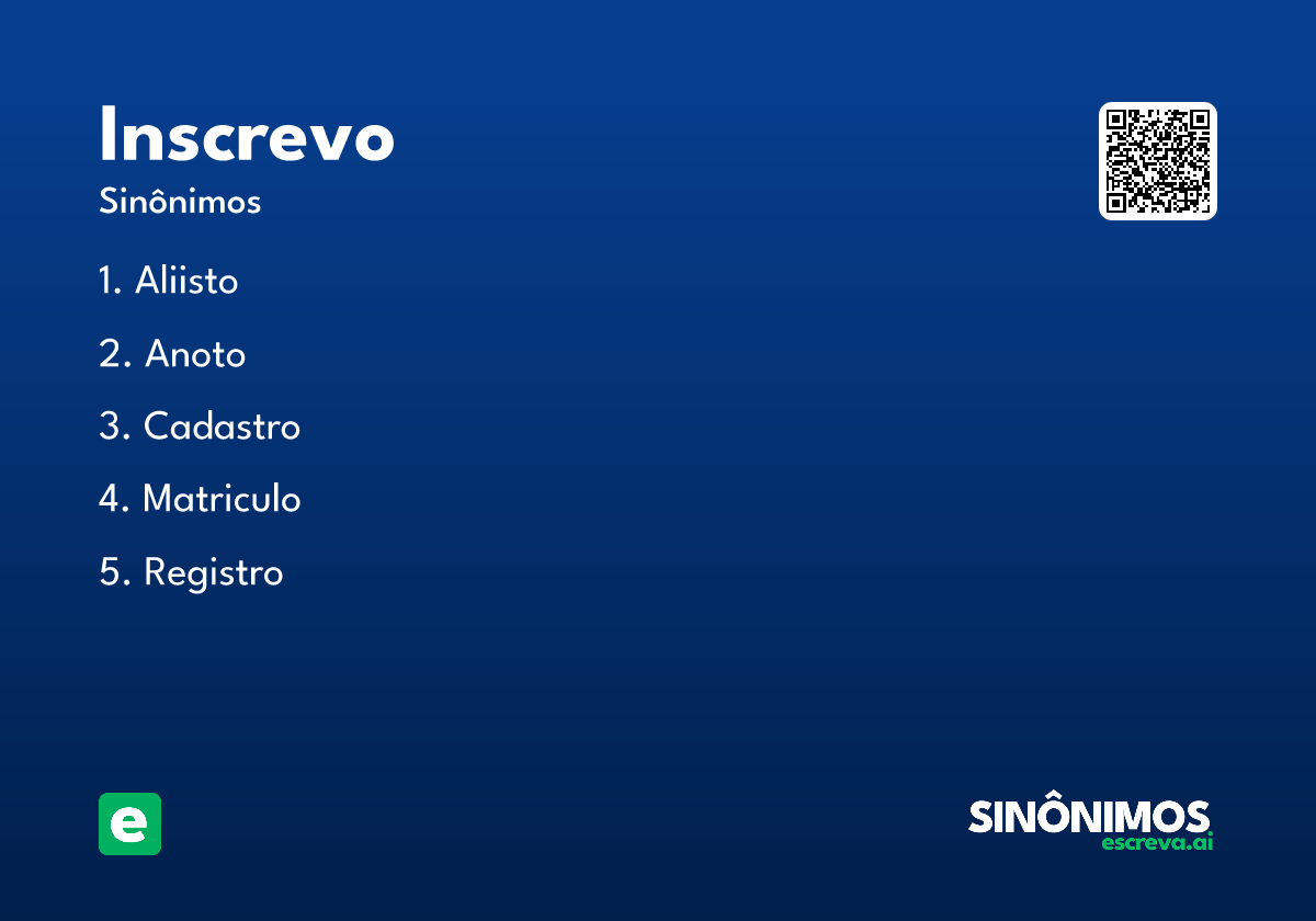 inscrevo