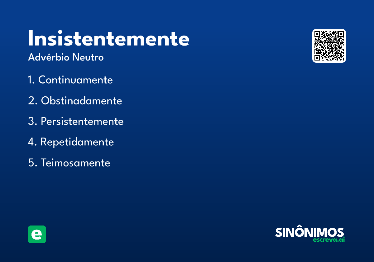 insistentemente