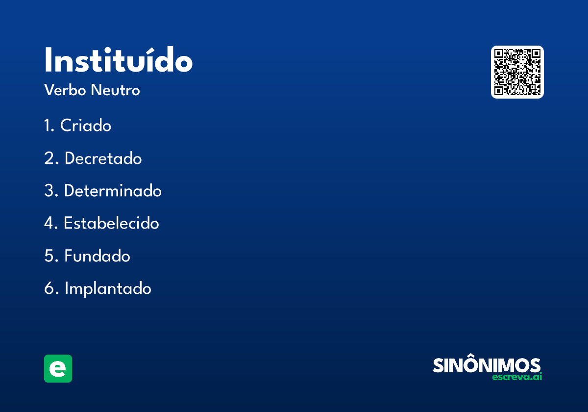 instituído