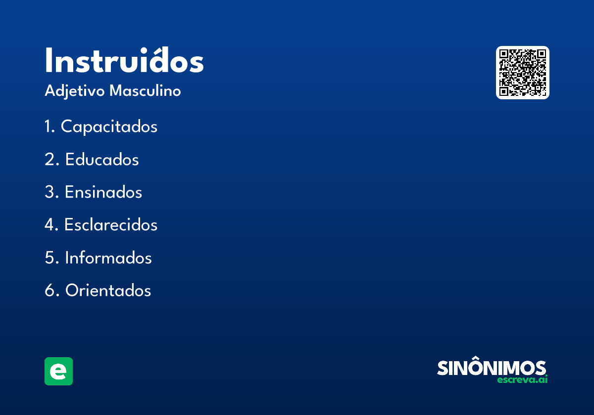 instruídos