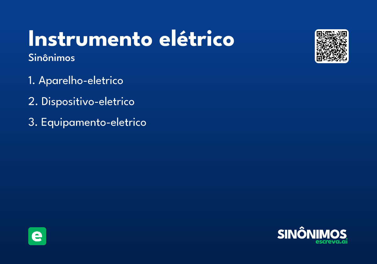 instrumento elétrico