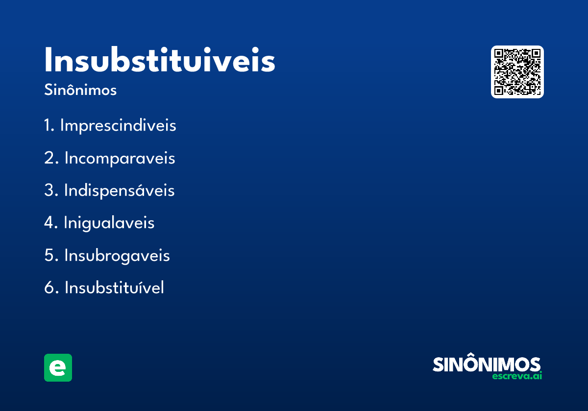 insubstituiveis