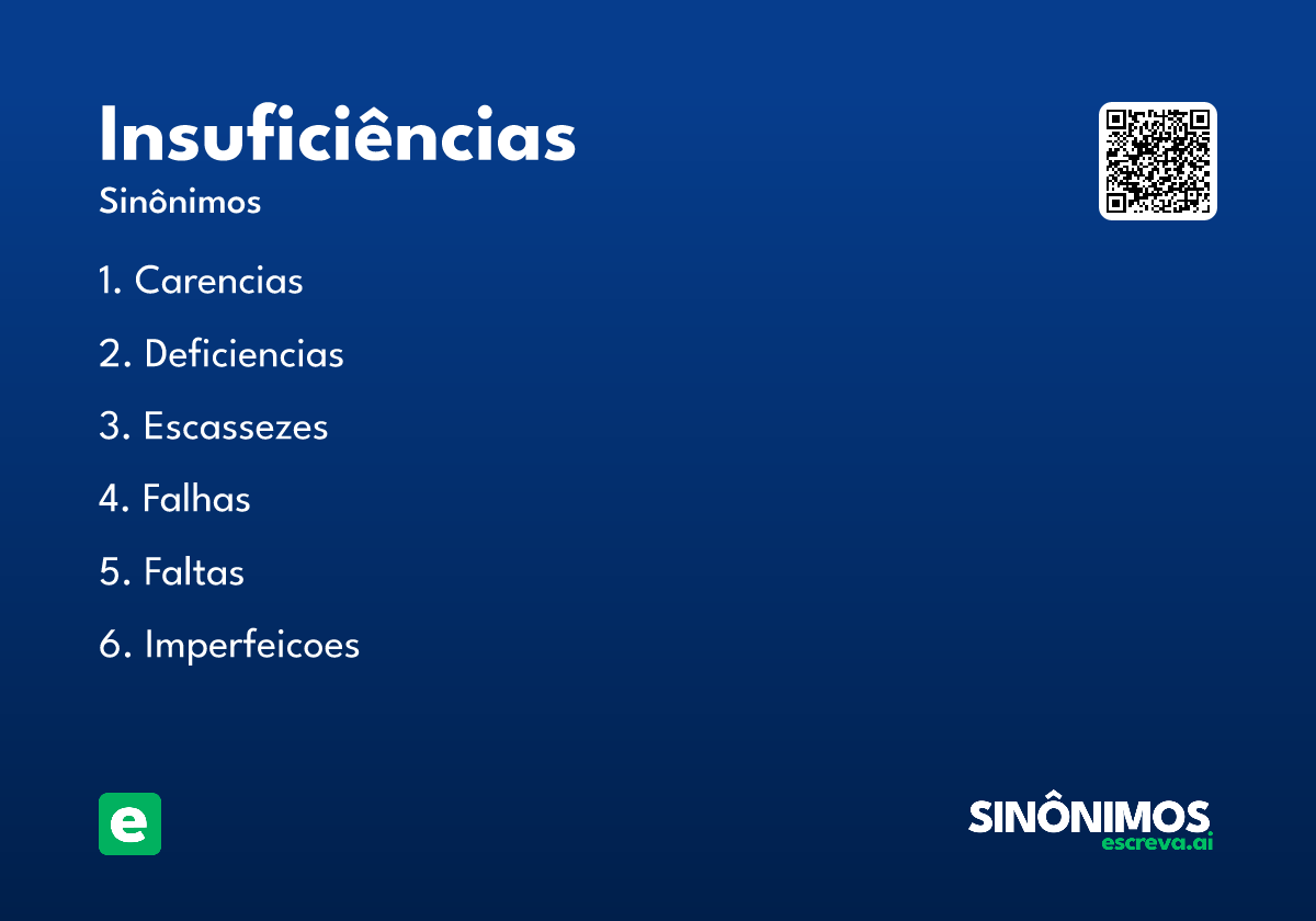 insuficiências