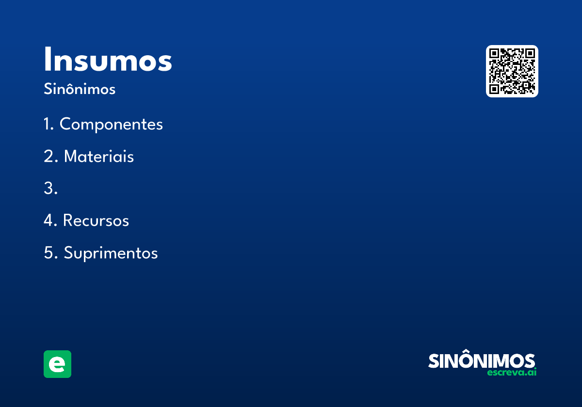 insumos