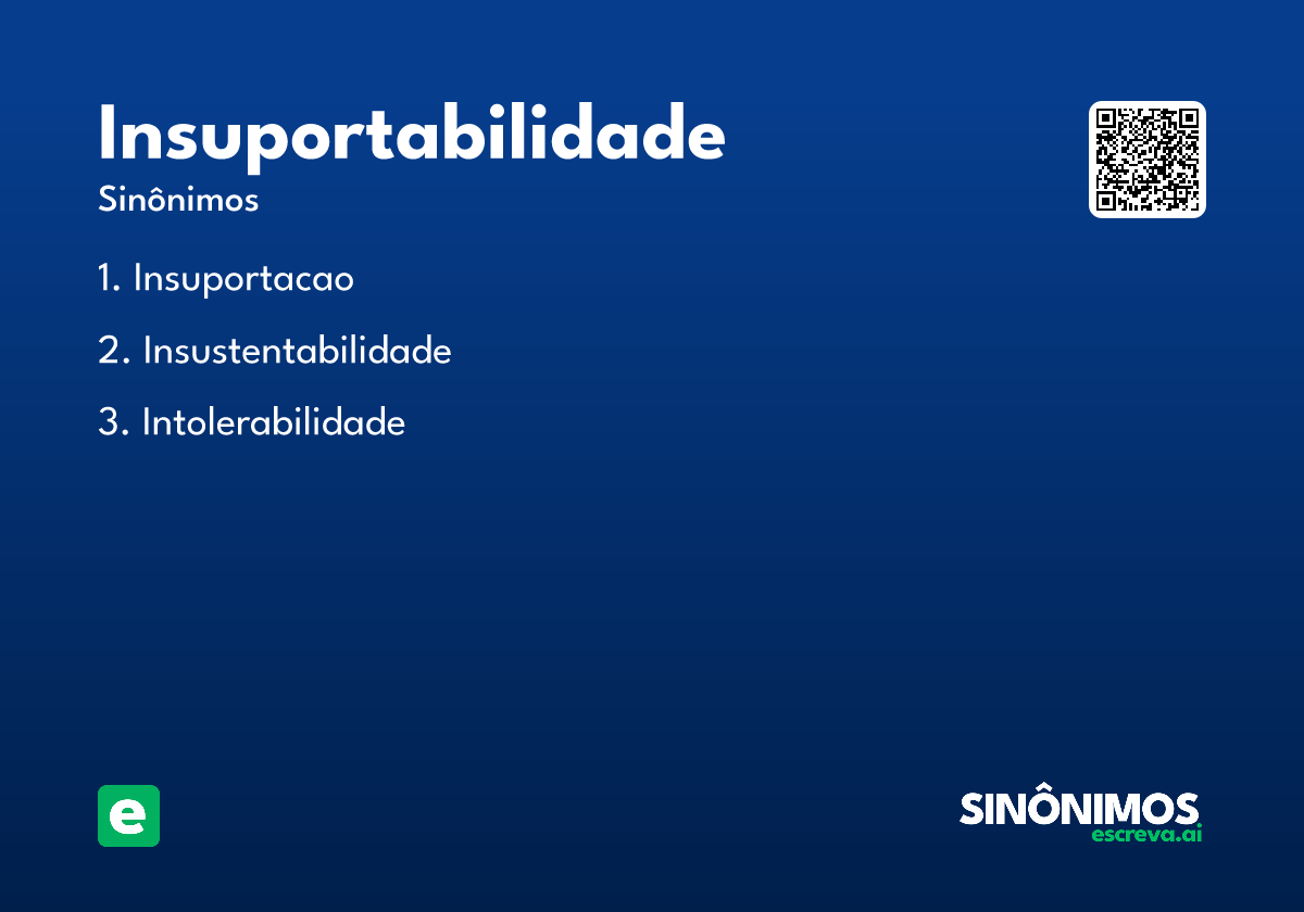 insuportabilidade