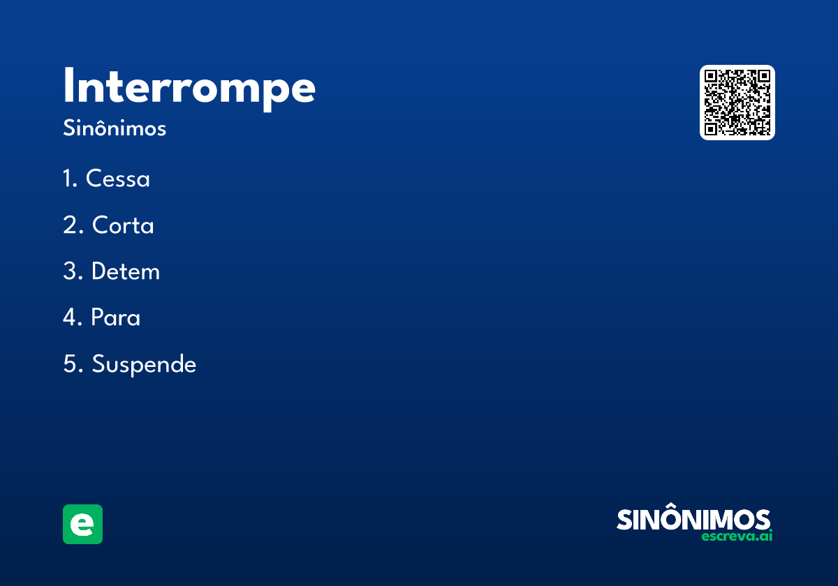 interrompe