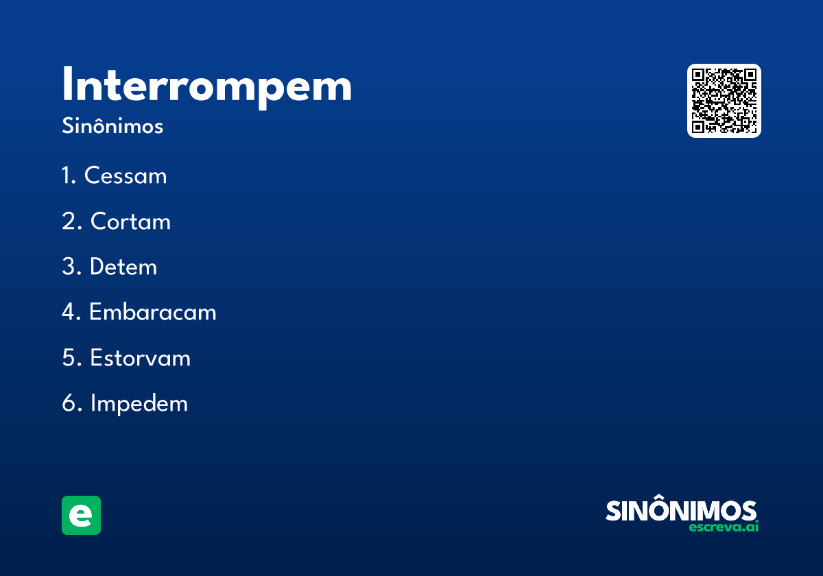 interrompem