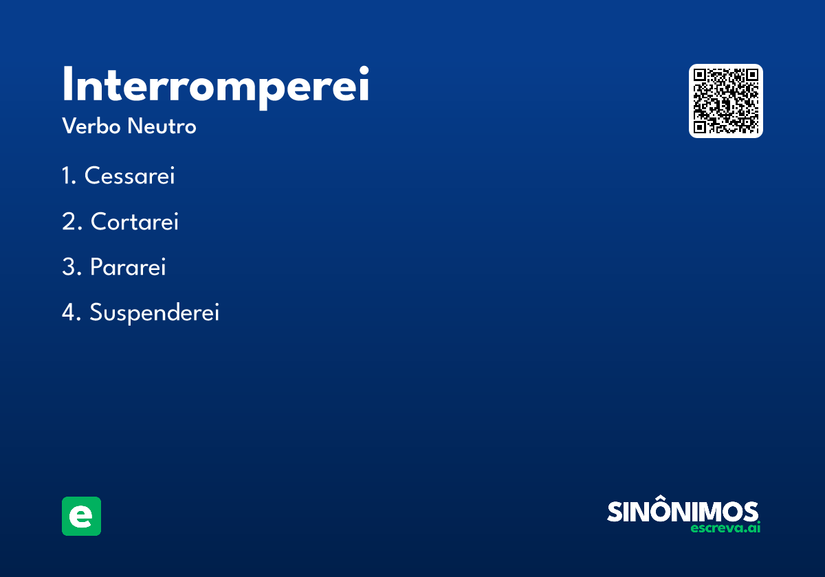 interromperei