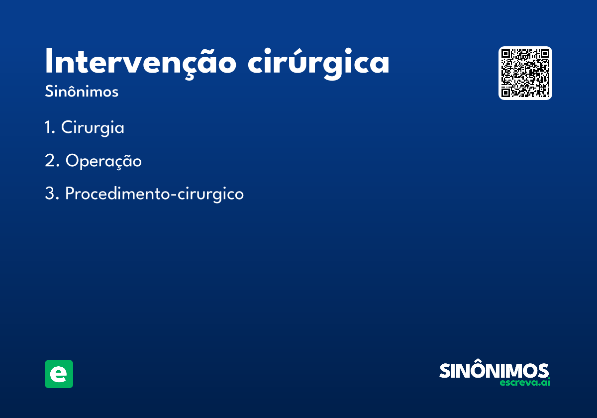 intervenção cirúrgica