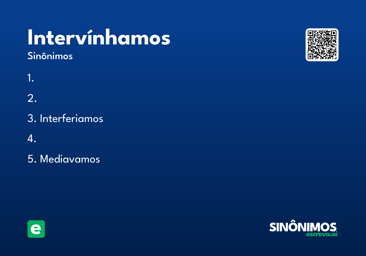 intervínhamos