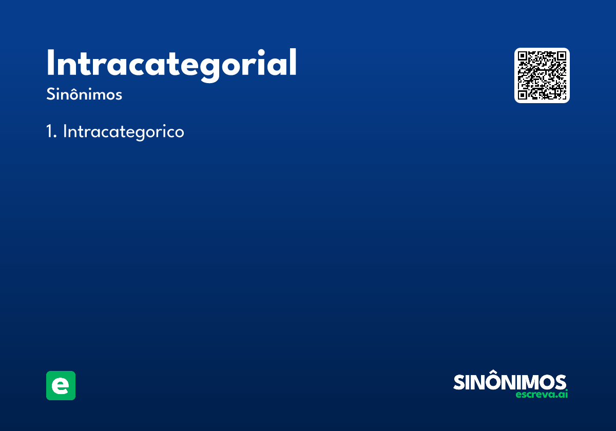 intracategorial