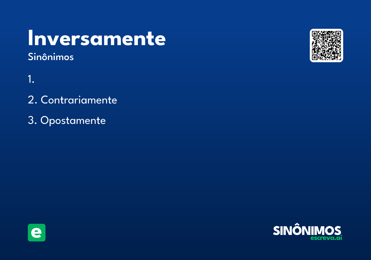 inversamente