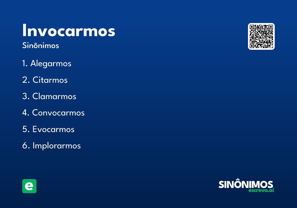 invocarmos