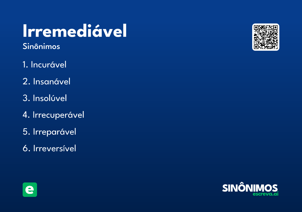 irremediável