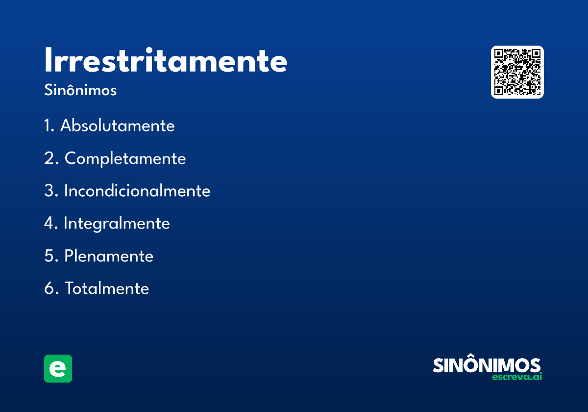 irrestritamente