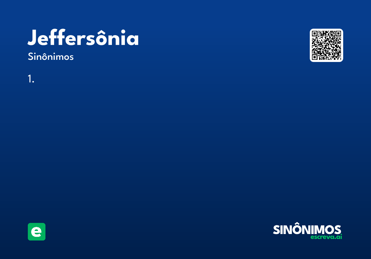 jeffersônia