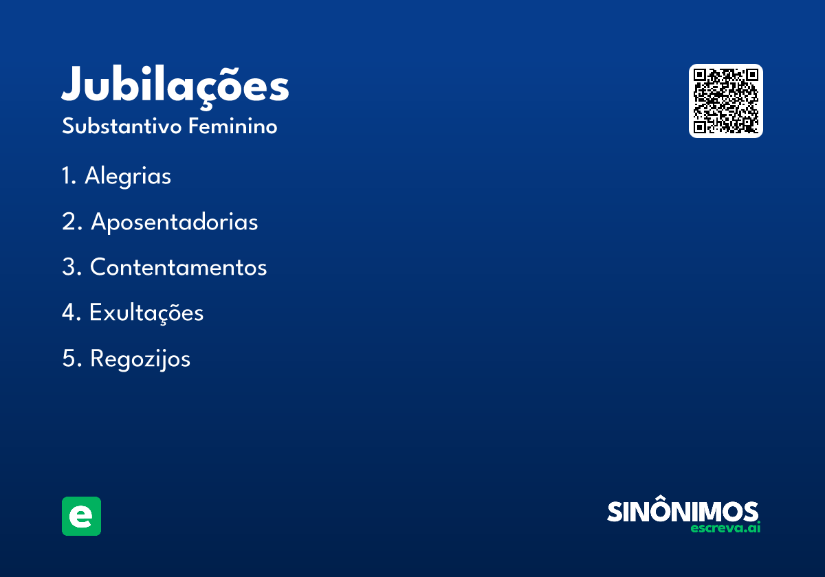 jubilações