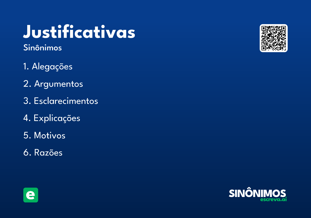 justificativas