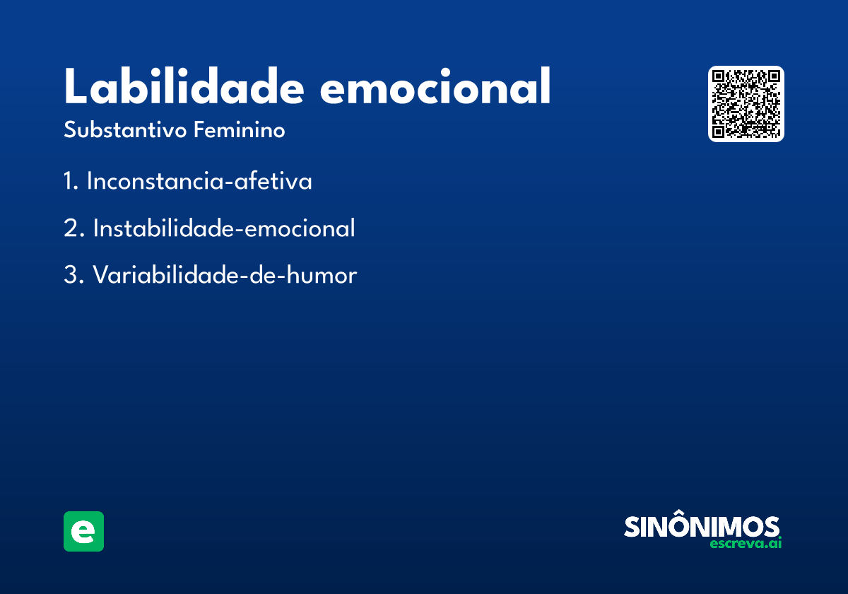 labilidade emocional