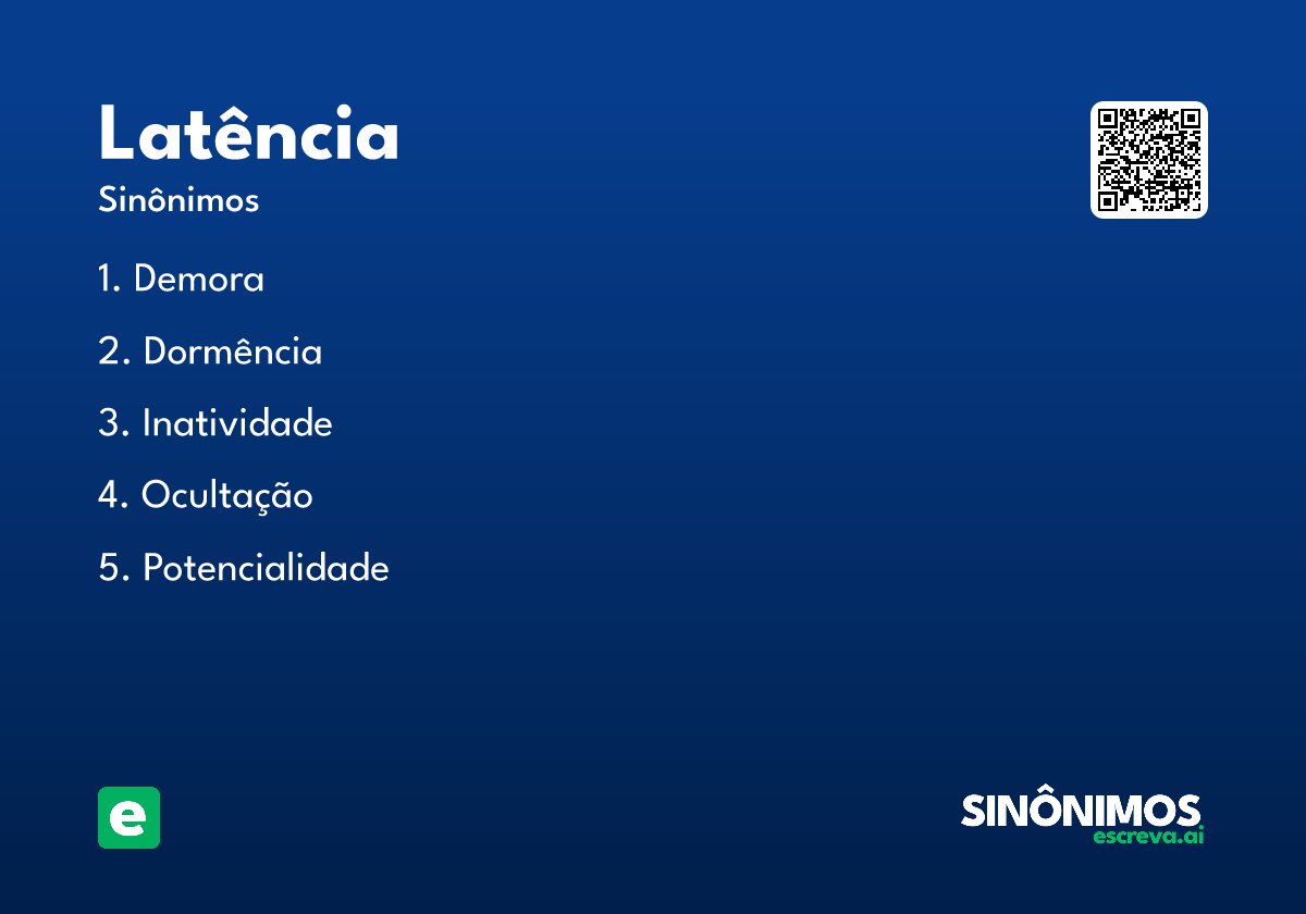 latência