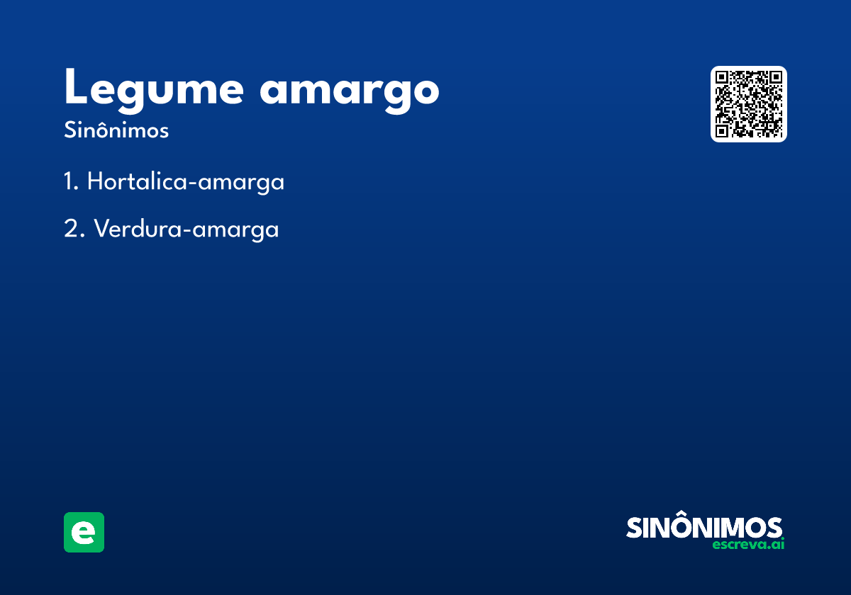legume amargo