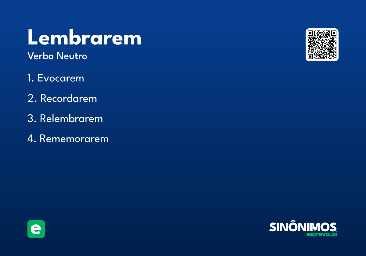 lembrarem
