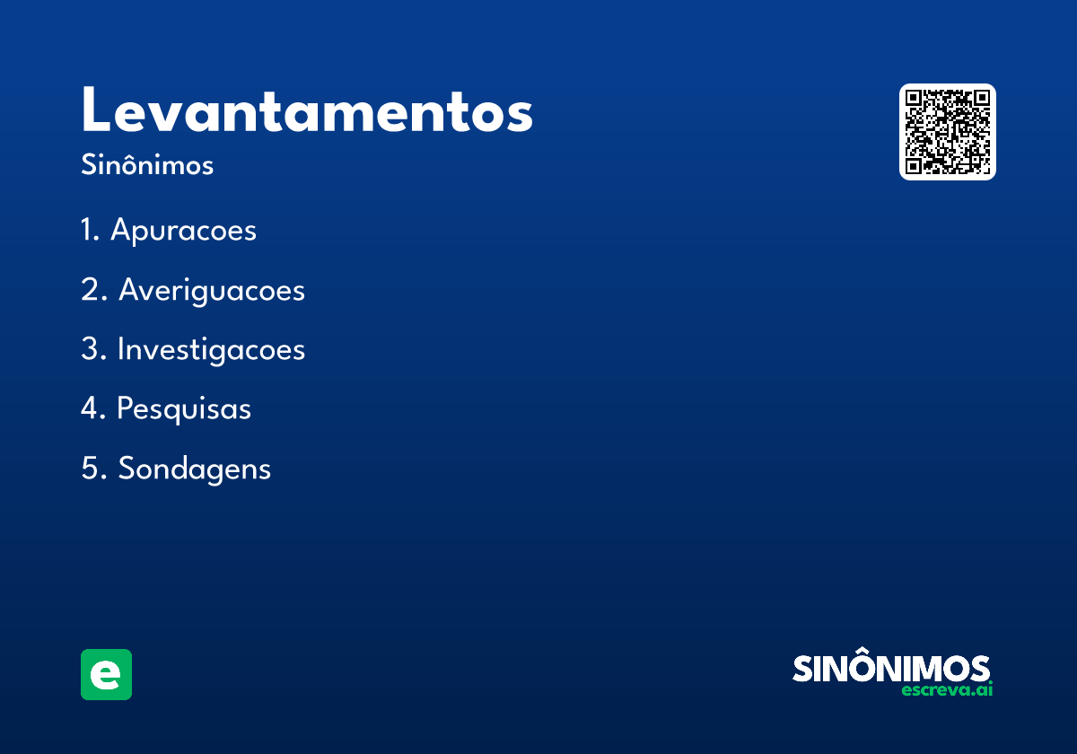 levantamentos