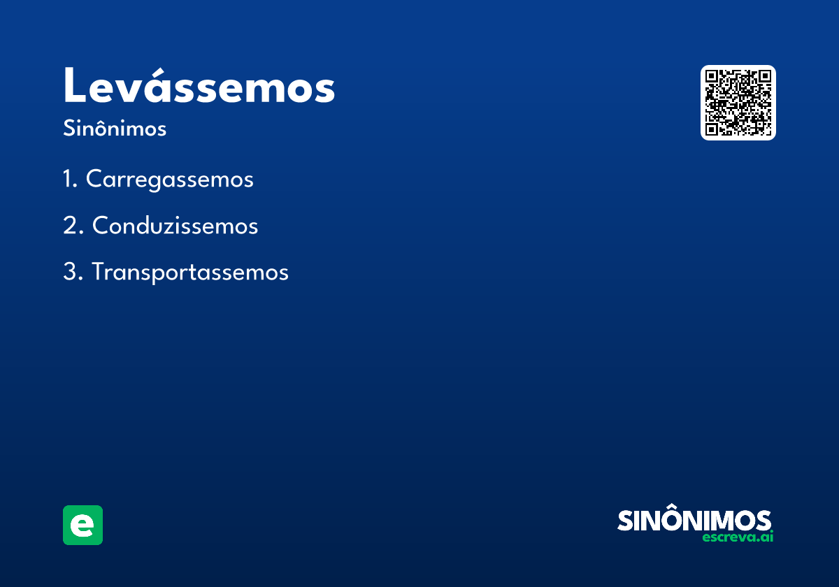 levássemos