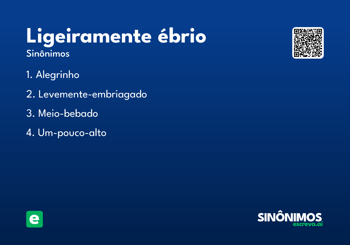 ligeiramente ébrio