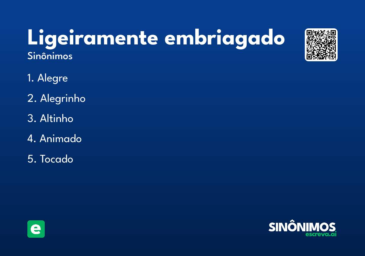 ligeiramente embriagado