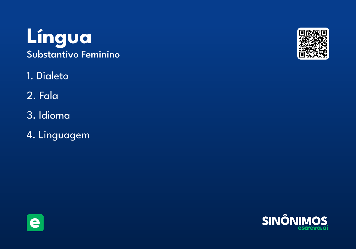 língua