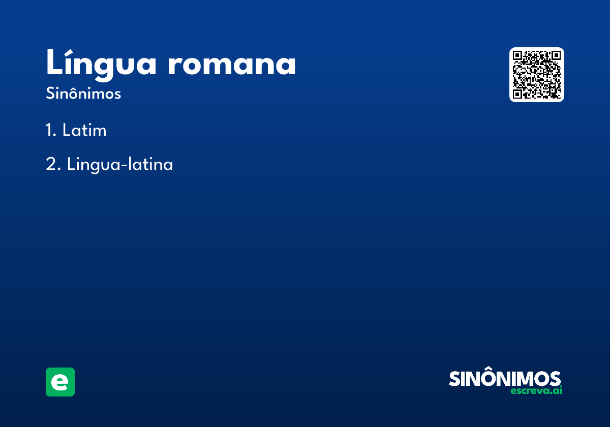 língua romana