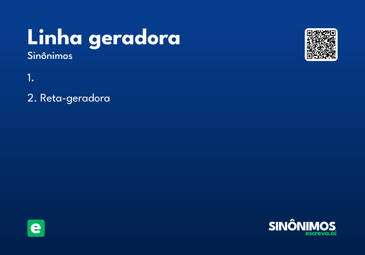 linha geradora