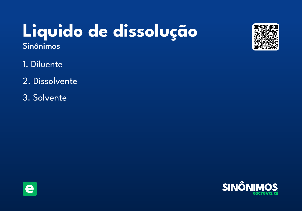 liquido de dissolução