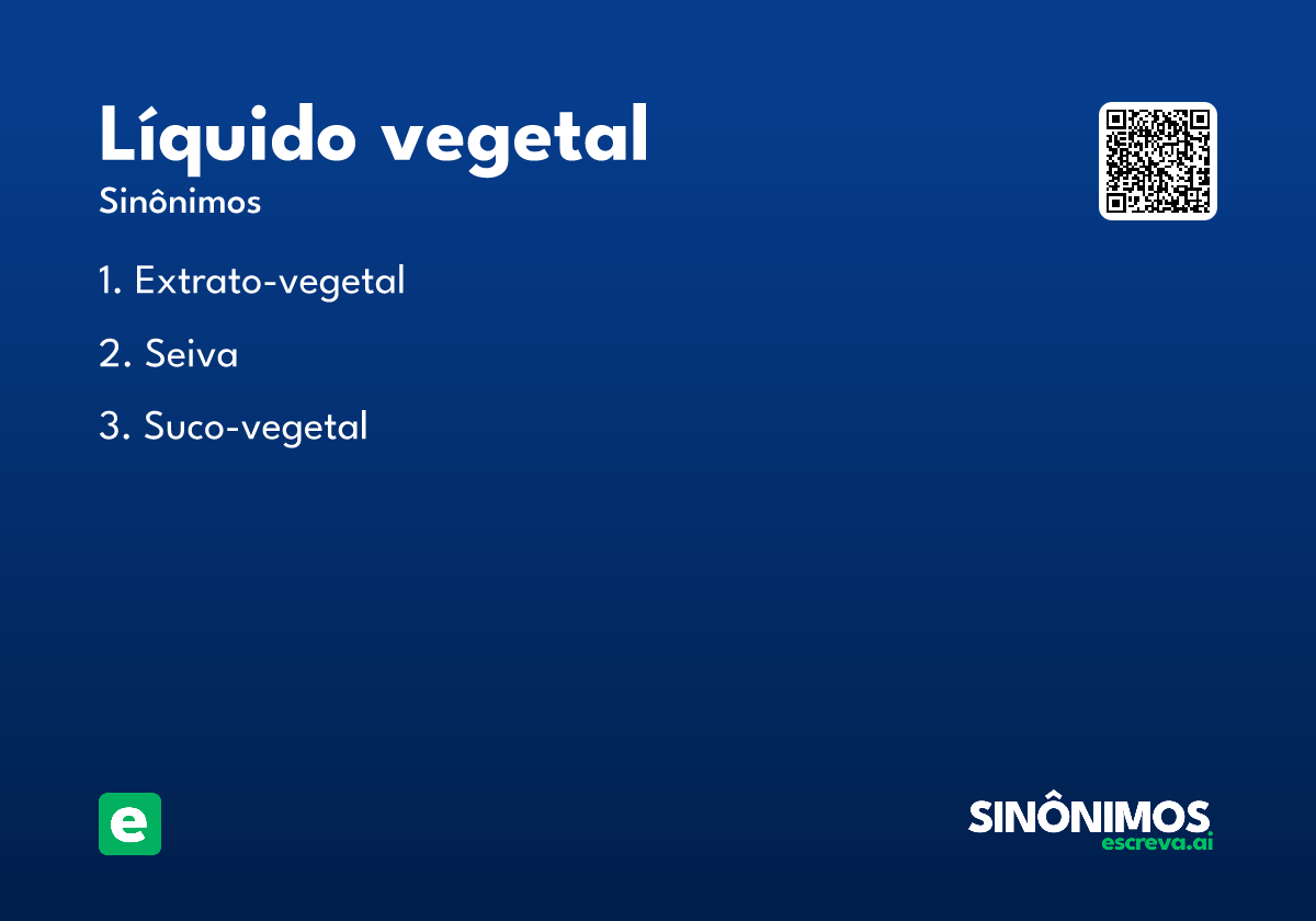 líquido vegetal