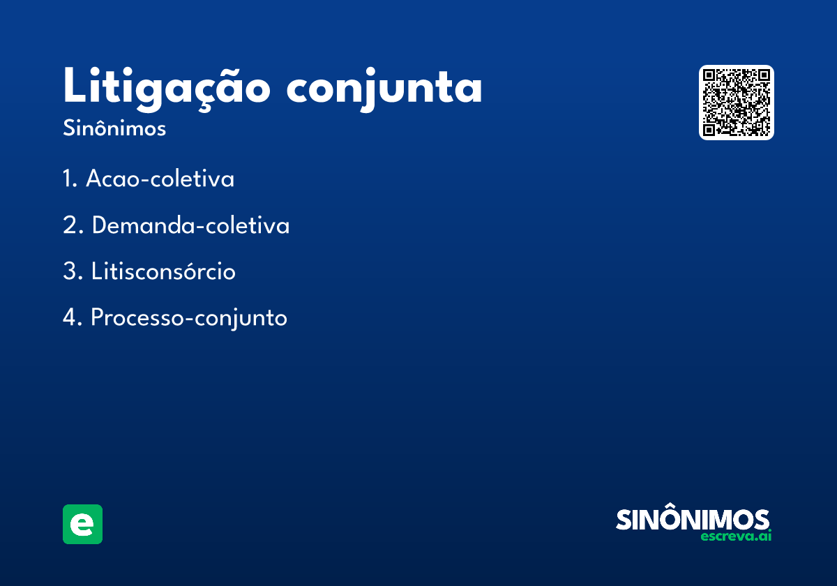 litigação conjunta