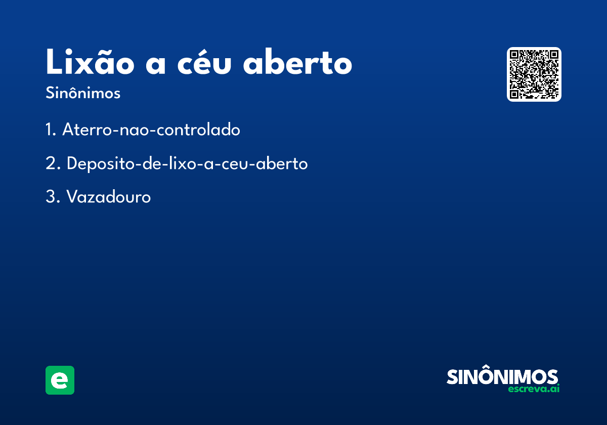 lixão a céu aberto
